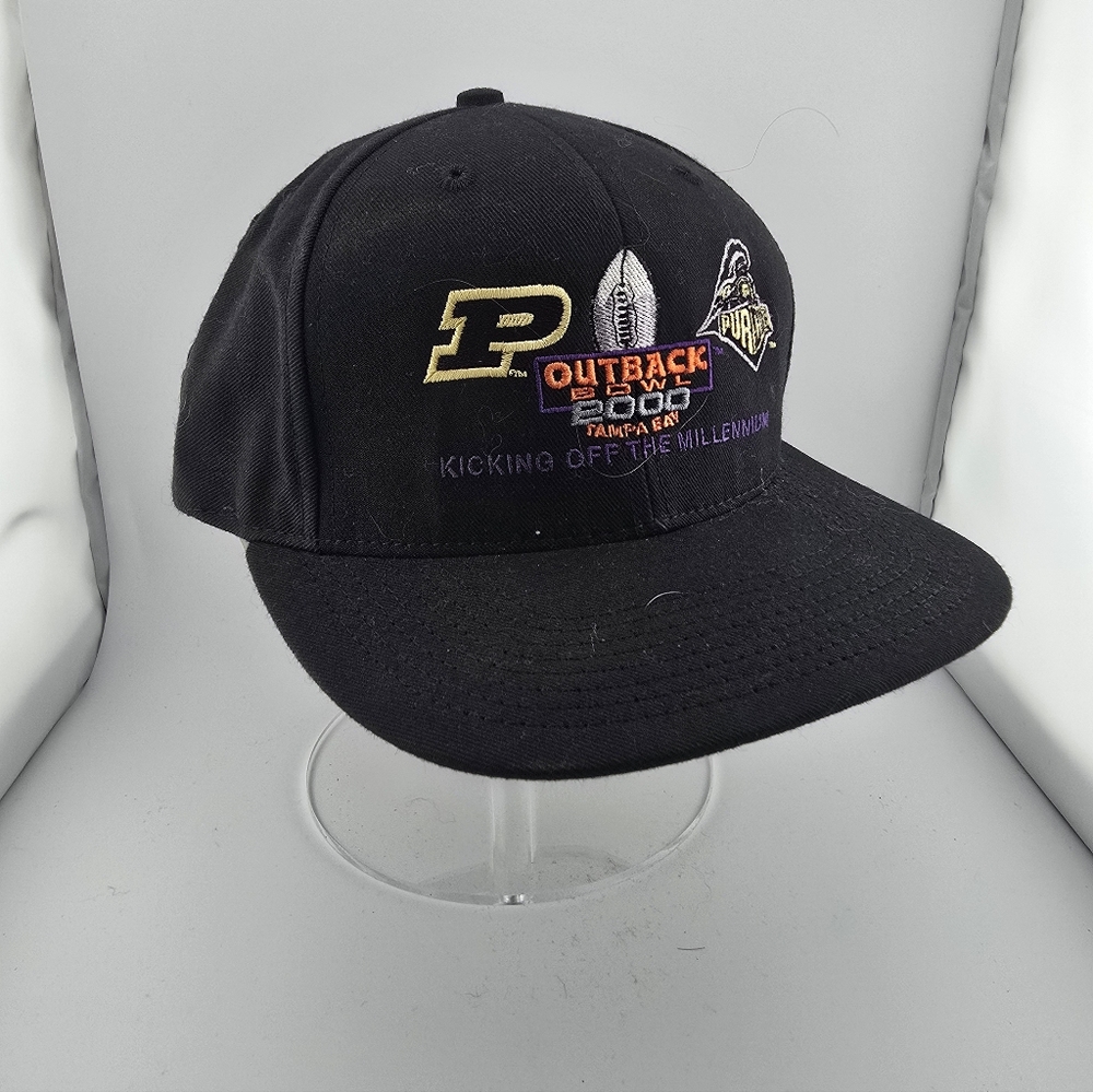 NWT 2000 Purdue Boilermakers Outback Bowl Snapback Hat NCAA Vintage Y2K